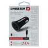 Adaptor Swissten CL 2,4A Power 2x USB + USB-C Cablu