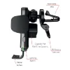 Suport auto inteligent ventilatia masinii cu incarcare wireless 15W Swissten S-GRIP W2-AV5
