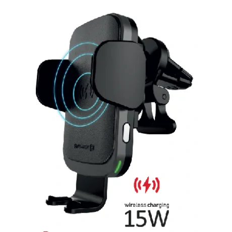 Suport auto inteligent ventilatia masinii cu incarcare wireless 15W Swissten S-GRIP W2-AV5