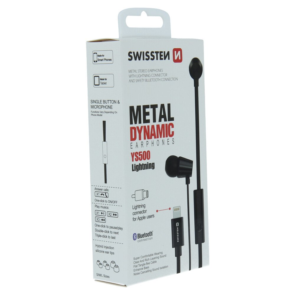 Swissten Earbuds Dynamic Lightning YS500 elegant thumb