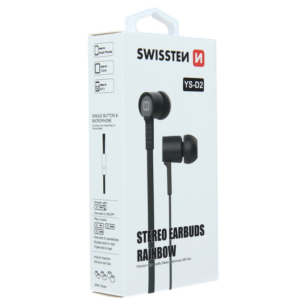 Earbuds Swissten Rainbow YS-D2 elegant thumb