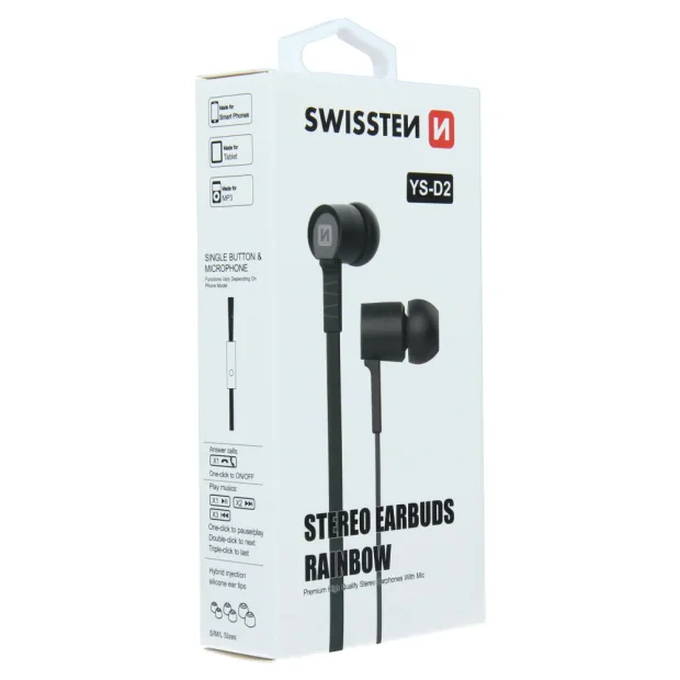 Earbuds Swissten Rainbow YS-D2 elegant