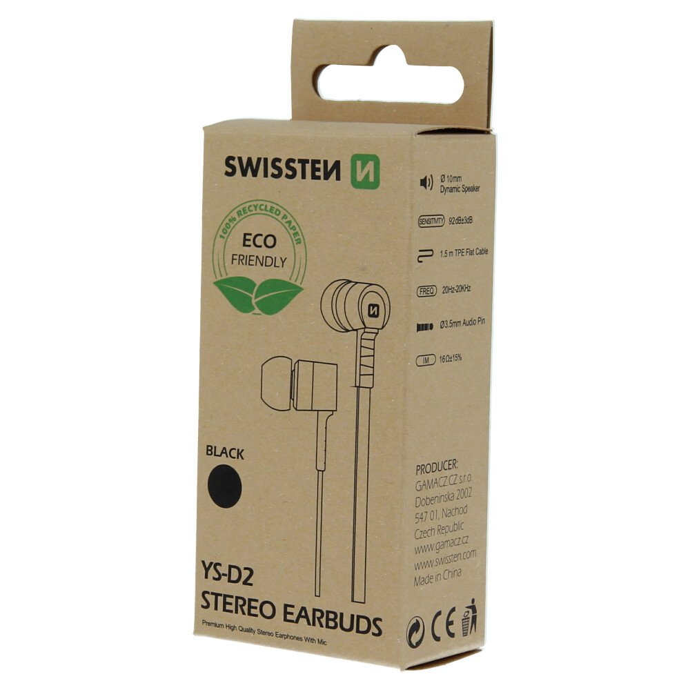 Swissten Earbuds Rainbow YS-D2 elegant (pachet eco) thumb