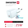 Adaptor Swissten Mini Travel Gan USB-C 25W Power delivery