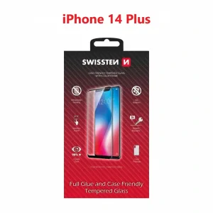 Folie Sticla Swissten Case Friendly pentru iPhone 14 Plus Rama Negru