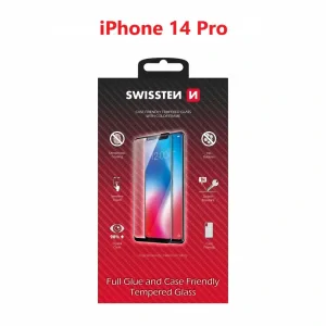 Folie de protectie Swissten Full Glue, Case friendly pentru iPhone  14 PRO Negru