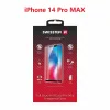 Swissten Glass Full Glue, cadru de culoare, Case friendly iPhone  14 PRO Max Negru