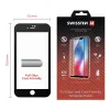Swissten Glass Full Glue, cadru de culoare, Case friendly Apple iPhone 7 Plus/8 Plus Negru