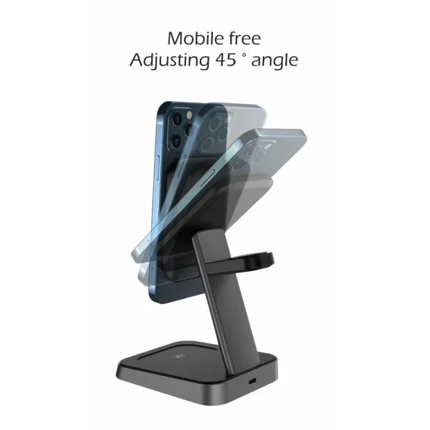 Swissten Magstick Wireless Stand 3in1 22,5 W elegant (compatibil cu Magsafe)