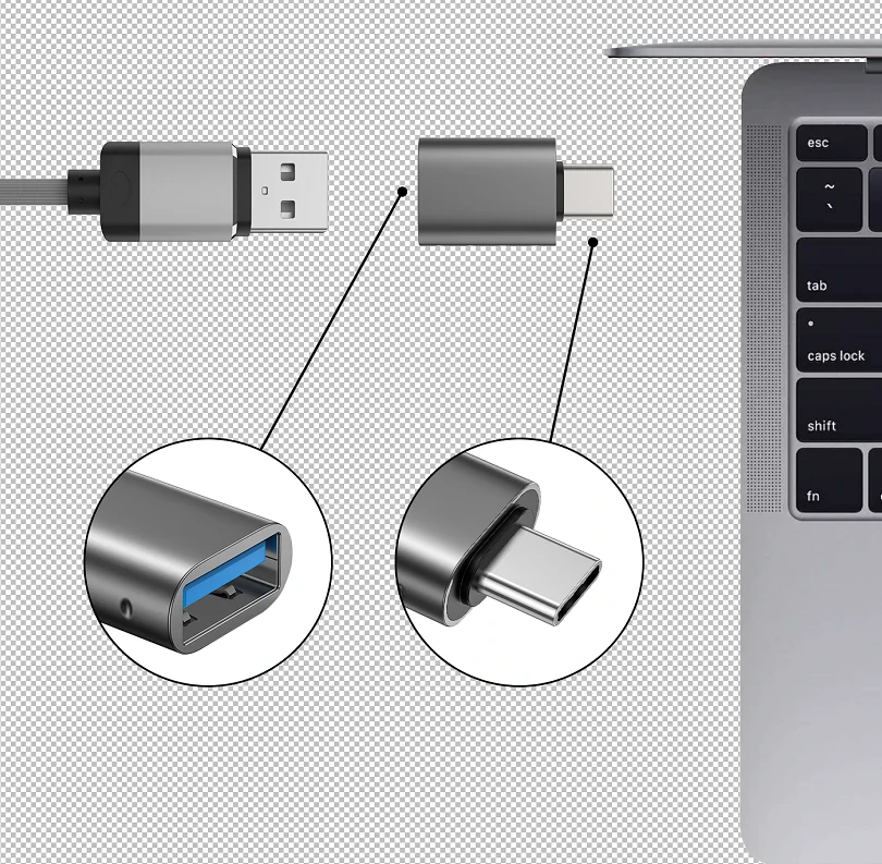 Swissten OTG Adapter USB-C (M)/USB-A (F) thumb