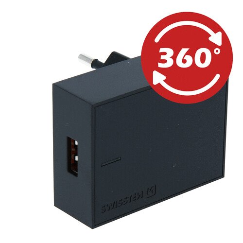 Adaptor Swissten Travel PRO Huawei Super Charge 22,5W Negru thumb