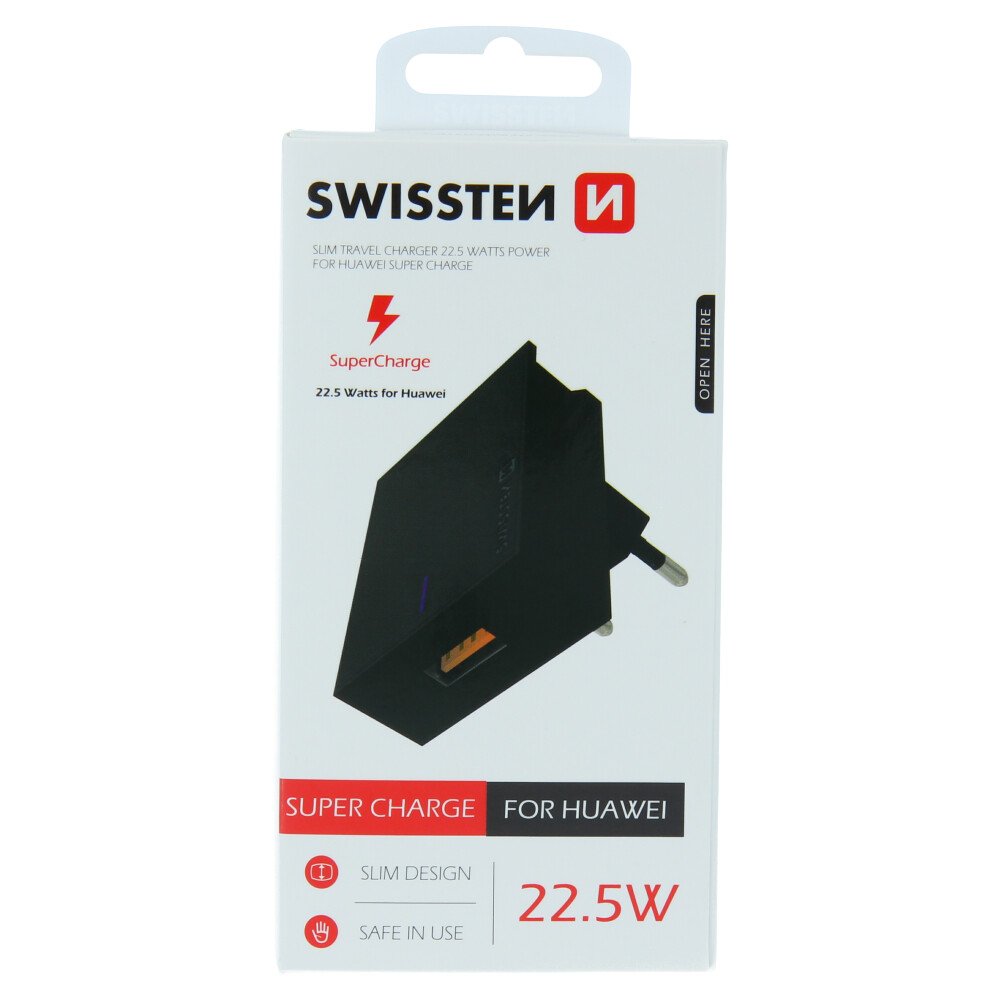 Adaptor Swissten Travel PRO Huawei Super Charge 22,5W Negru thumb