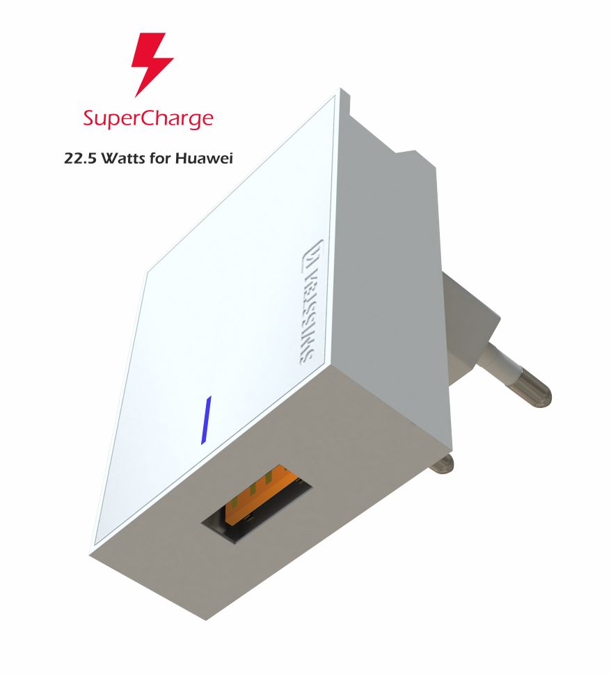 Adaptor Swissten Travel PRO Huawei Super Charge 22,5W Alb thumb