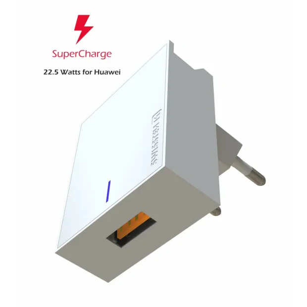 Adaptor Swissten Travel PRO Huawei Super Charge 22,5W Alb