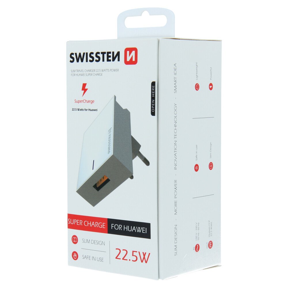 Adaptor Swissten Travel PRO Huawei Super Charge 22,5W Alb thumb
