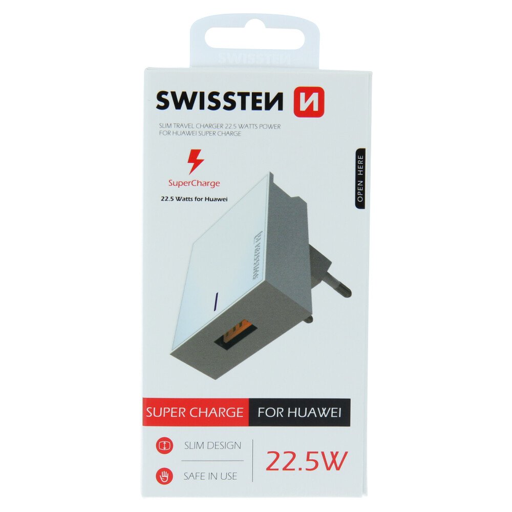 Adaptor Swissten Travel PRO Huawei Super Charge 22,5W Alb thumb