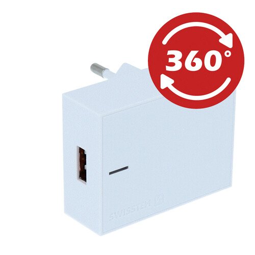 Adaptor Swissten Travel PRO Huawei Super Charge 22,5W Alb thumb