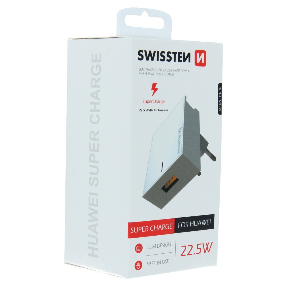 Adaptor Swissten Travel PRO Huawei Super Charge 22,5W Alb thumb