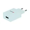 Swissten Travel Adapter Smart IC 1X USB 1A Power + Cablu de date USB / Lightning 1,2 m Alb