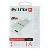 Swissten Travel Adapter Smart IC 1X USB 1A Power Alb