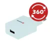 Swissten Travel Adapter Smart IC 1X USB 1A Power Alb