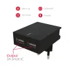 Swissten Travel Adapter Smart IC 2x USB 3A Power + Cablu de date USB / Lightning MFI 1,2 M Negru