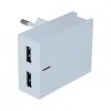 Swissten Travel Adapter Smart IC 2x USB 3A Power + Cablu de date USB / Lightning MFI 1,2 M Alb