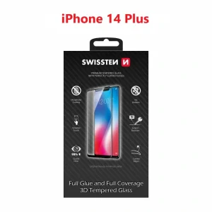 Folie de protectie Swissten Glass Ultra Durabil 3D pentru iPhone 14 Plus Negru