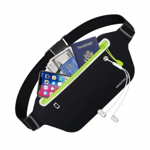 Husa Swissten Waist Bag pentru Telefon Negru