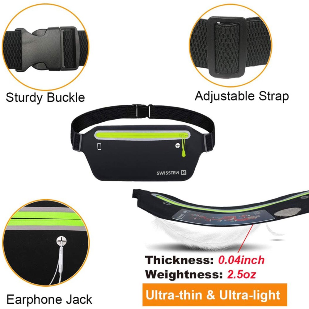 Waist bag swissten Negru thumb