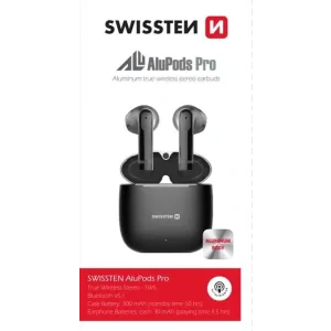 Casti Bluetooth Swissten TWS Alupods Pro Negru