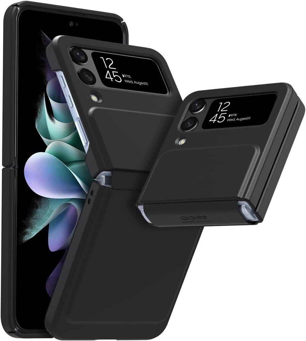 Husa Cover Araree Aero Flex pentru Samsung Galaxy Z Flip 4 Black thumb
