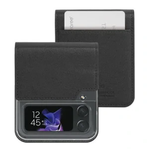 Husa Cover Araree Mustang Handmade pentru Samsung Galaxy Z Flip 4 Black