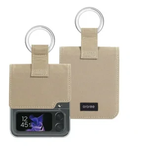 Husa Cover Araree Ring pentru Samsung Galaxy Z Flip 4 Beige