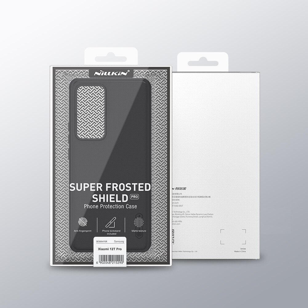 Husa Cover Nillkin Super Frosted Shield Pro pentru Xiaomi 12T Negru thumb
