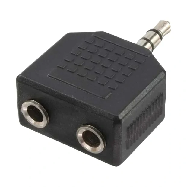 ADAPTOR audio LOGILINK 3.5mm stereo 3p. (t) la 2 x 3.5 stereo (m), Logilink &quot;CA1002&quot; (include TV 0.06 lei)