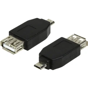 ADAPTOR LOGILINK, pt. smartphone, Micro-USB 2.0 (T) la USB 2.0 (M), negru, &quot;AU0029&quot; (include TV 0.06 lei)