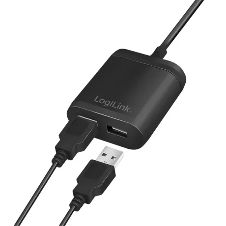 ALIMENTATOR retea 220V LOGILINK, universal, 2 x USB-A, maxim 2.4A, 12W, suport OCP/OVP/SCP, 1.5m, negru, &quot;PA0255&quot; (include TV 0.18lei)