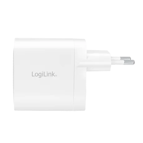 ALIMENTATOR retea 220V LOGILINK, universal, 2 x USB-C,  maxim 11V/1.8A, GaN 40W, suport OCP/OVP/OHP/SCP, alb, &quot;PA0282&quot;