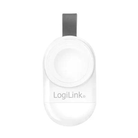 ALIMENTATOR wireless LOGILINK, compatibil seria iWatch 5/4/3/2/1, 1 port wireless x 2.5W, 1 x USB (5V/1A), white, "PA0245" (include TV 0.18lei)