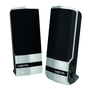 BOXE LOGILINK 2.0, RMS:  4.8W (2 x 2.4W), black&amp;amp;silver, USB power &quot;SP0026&quot; (include TV 0.8lei)