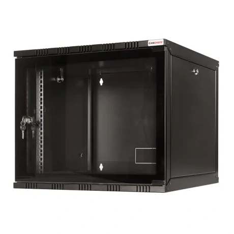 CABINET 19" LOGILINK   6U, fixare pe perete, Flatpack (dezasamblat),  Black, 323 (h) x 540 (w) x 400 (d) mm, usa sticla cu blocare, otel 1.5mm, sarcina maxima 50Kg, "W06A40B"