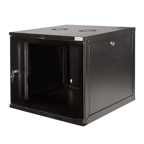 CABINET 19" LOGILINK   6U, fixare pe perete, Flatpack (dezasamblat),  Black, 323 (h) x 540 (w) x 400 (d) mm, usa sticla cu blocare, otel 1.5mm, sarcina maxima 50Kg, "W06A40B"
