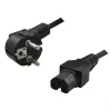 CABLU alimentare LOGILINK 2m, intrare Schuko, iesire C5, 10A, black, "CP105" (include TV 0.06 lei)