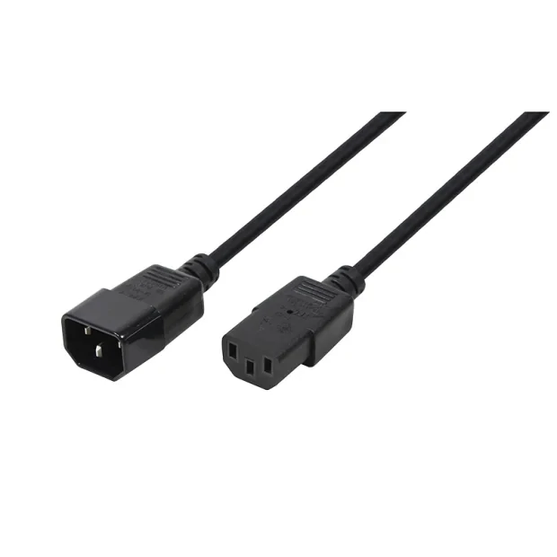 CABLU alimentare LOGILINK prelungitor, 3m, intrare C13, iesire C14, 10A, bulk, black, &quot;CP110&quot; (include TV 0.8lei)