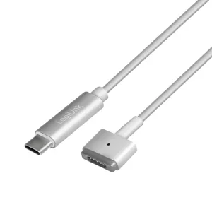 CABLU alimentare LOGILINK, pt. notebook Apple, USB Type-C (T) la Apple MagSafe2 (T), 1.8m, argintiu, &quot;PA0226&quot; (include TV 0.8lei)