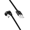 CABLU alimentare si date LOGILINK, pt. smartphone, USB 2.0, USB Type-C (T) la USB-A (T) la 180 grade, 1m, 2 x ecranat, aluminiu, negru, &quot;CU0192&quot;