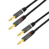 CABLU audio LOGILINK stereo (2 x 2.5 mm jack T/T), 3m, conectori auriti, negru &quot;CA1210&quot; (include TV 0.18lei)