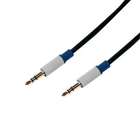 CABLU audio LOGILINK stereo (3.5 mm jack T/T), 1.5m, premium, conectori auriti, negru "BASC15" (include TV 0.06 lei)