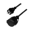 Cablu de alimentare prelungitor, Schuko, 5m, 3x1.5mm2, 250V / 16A, black, Logilink "LPS102" (include TV 0.8lei)